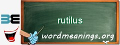 WordMeaning blackboard for rutilus